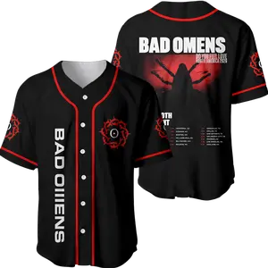 Badd Ommens Concrete Jungle Baseball Jersey, Rock Band Tour 2026 Apparel For Men Women, Concert Fan Merch Gift  | 150126.R0381.ID02