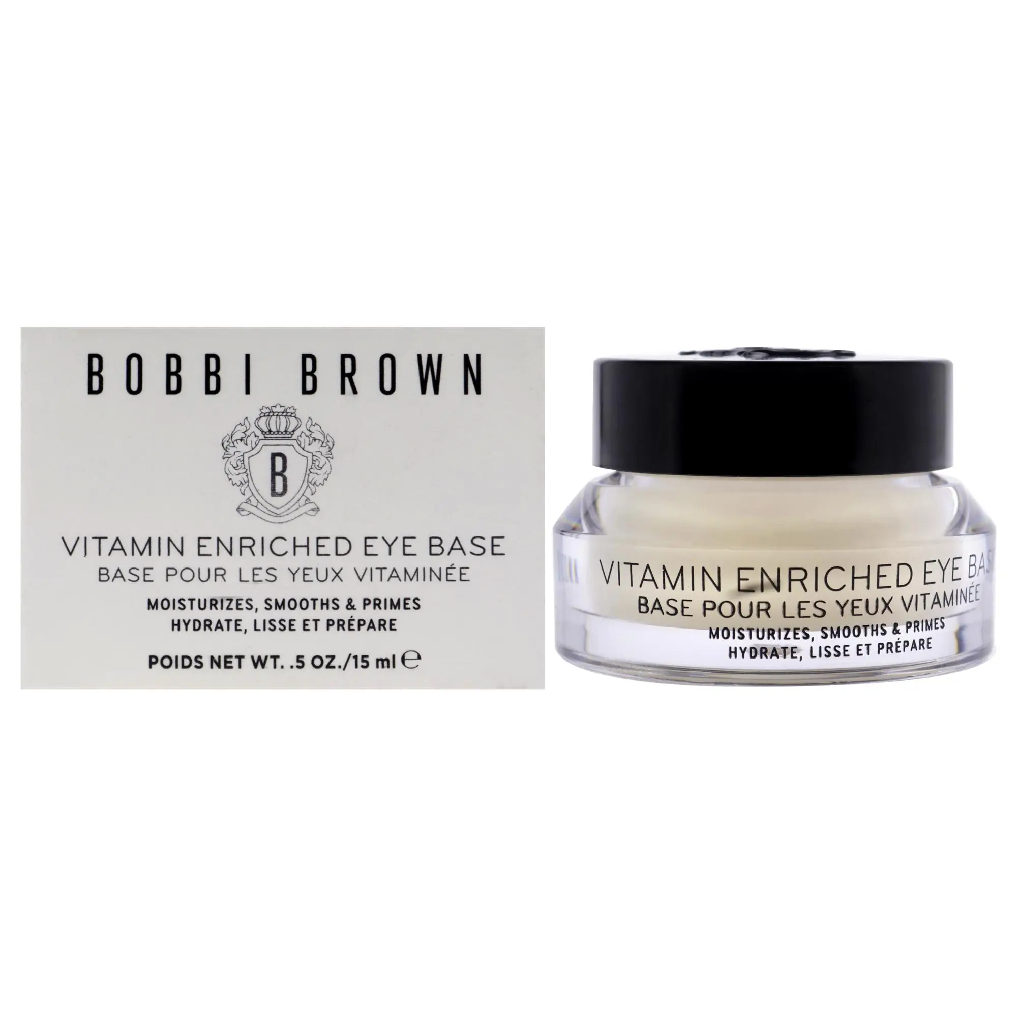 Bobbi Brown Vitamin Enriched Eye Base Cream - Unisex, 0.5 oz Moisturizer, Hydrating, Applies Under Eyes, Smooths Texture, Prepares Skin for Makeup