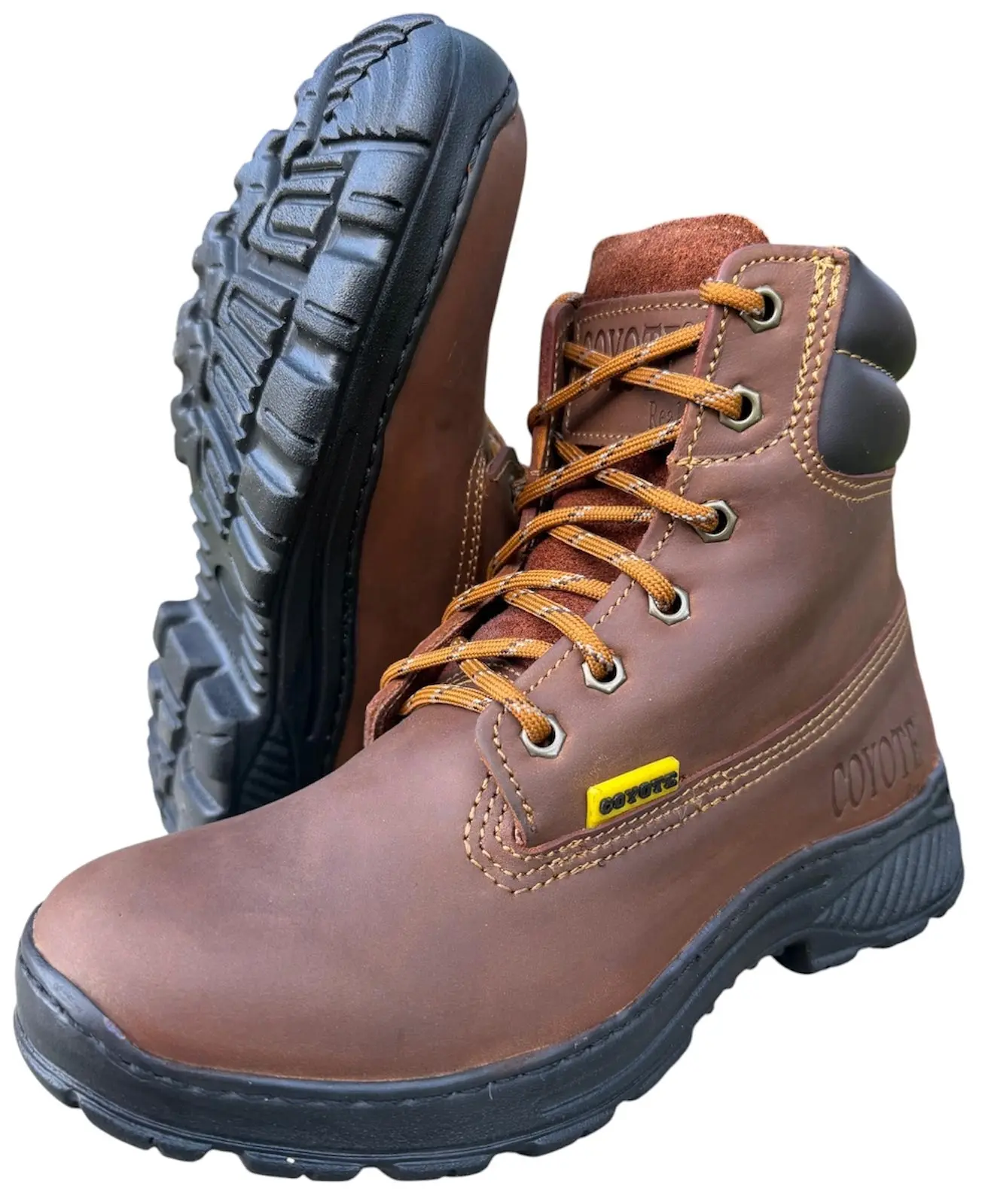 Women's work boots sotf toe genuine leather / Botas de trabajo de mujer sin casquillo piel genuina