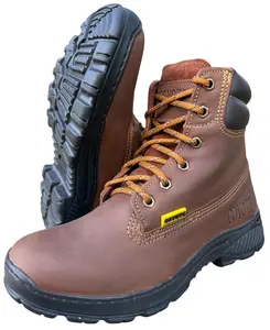 Women's work boots sotf toe genuine leather / Botas de trabajo de mujer sin casquillo piel genuina
