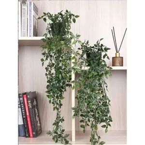 Realistic Hanging Plants, 1/2 Piece Fake Hanging Plant, Potted Plants, Home Indoor Outdoor Decoration (with Pot), Universal Setting