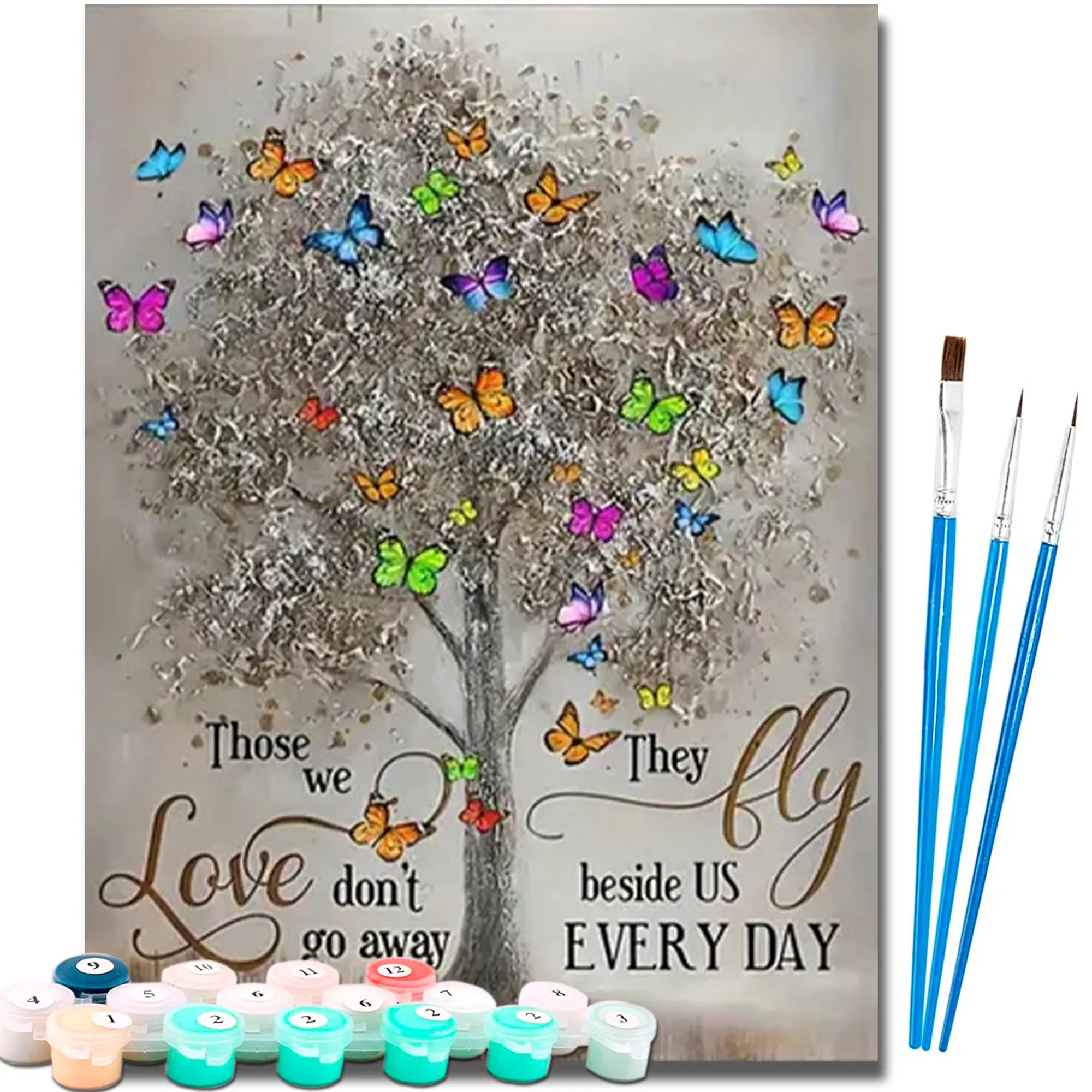 Paint by Numbers Kit for Adults, 16x20 in DIY Canvas Painting Supplies, Hobbies Kit Adults with Full-Color Postcard Guide, Gift-Ready Thoughtful Craft Gift for Birthdays, Ideal for Home Wall Decor