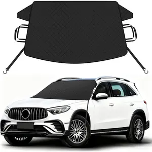 Windshield Cover for Ice and Snow, 600D Oxford Fabric  Windshield Snow Cover, Anti-Frost  Winter Windshield Covers, Fits   SUVs  Sedans