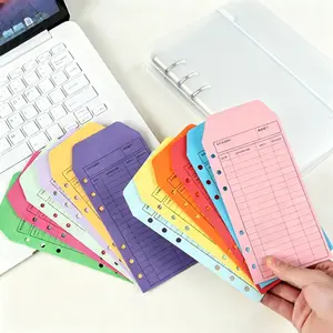 【2026 New Arrivals】12 Colors Envelope Binder Set, Budget Planning Notebook, Perfect for Cash Stuffing, Zero-Based Budgeting, Personal or Family Use, Thoughtful Present for Money-Savvy Friends