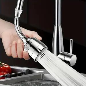 360-Degree Rotating Kitchen Faucet, Universal Splash-proof Water Extension Filter Head, Rotatable Rotary Faucet, Kitchen Sink Faucet, Bathroom Faucet, High Arc Faucet, Faucet Aerator Extension, Faucet Attachment