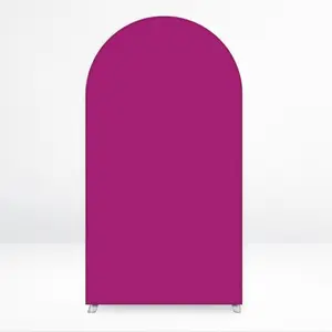 Rose Red Arch Backdrop Cover Solid Colour Party Decoration Elastic Spandex Photography Background Wedding Supplies Only Cover