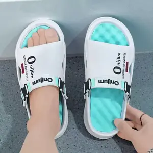 Men's Summer Sandals, Thick Sole, Suitable for Outdoor Wear, Waterproof and Non-Slip, Ideal for Driving and Couple Beach Slippers