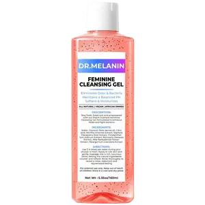Dr. Melanin Peach Yoni Cleansing Gel for Daily Freshness & Odor Balance - Natural & Gentle Feminine Cleanser