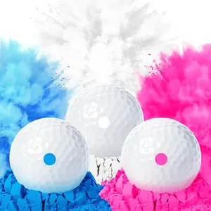 3 Pack Exploding Golf Balls for Golf Party Gender Reveal Golf Balls Prank Golf Balls Funny Joke for Golfers   for Expecting Parents 3 count Set(3 White/Blue & Pink & White)