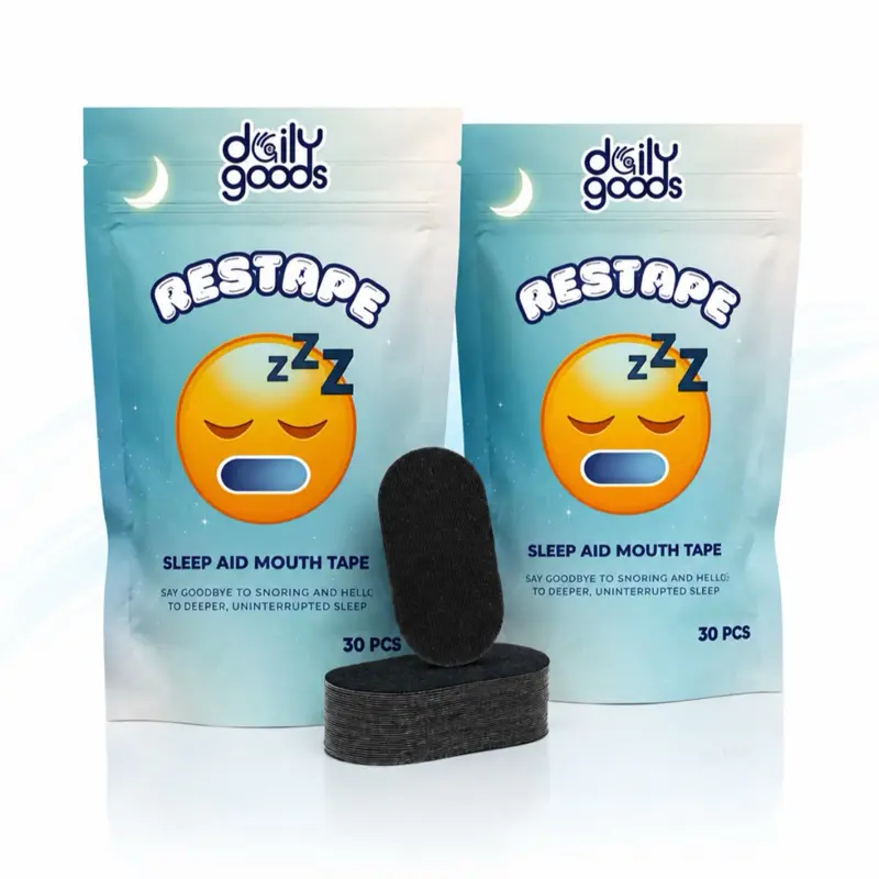 60 Pack Mouth Tape, Lightweight & Skin-Friendly, Super Breathable, Hypoallergenic, No Sticky Residue, Sport Tape