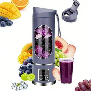 【2026 Updated】Portable Blender Personal Electric USB | 500ml Portable Juicer for Shakes and Smoothies | Small Blender for Mixing | Compact Convenient Versatile Kitchen Small Appliance for Home (Purple)