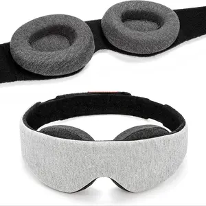 Sleep Eye Mask, 1 Count 3D Contoured Blindfold For Men & Women, Light Blockout 3D Blindfold with Soft Foam Pad, Adjustable Elastic Strap Sleep Mask, Stretchable Eye Mask
