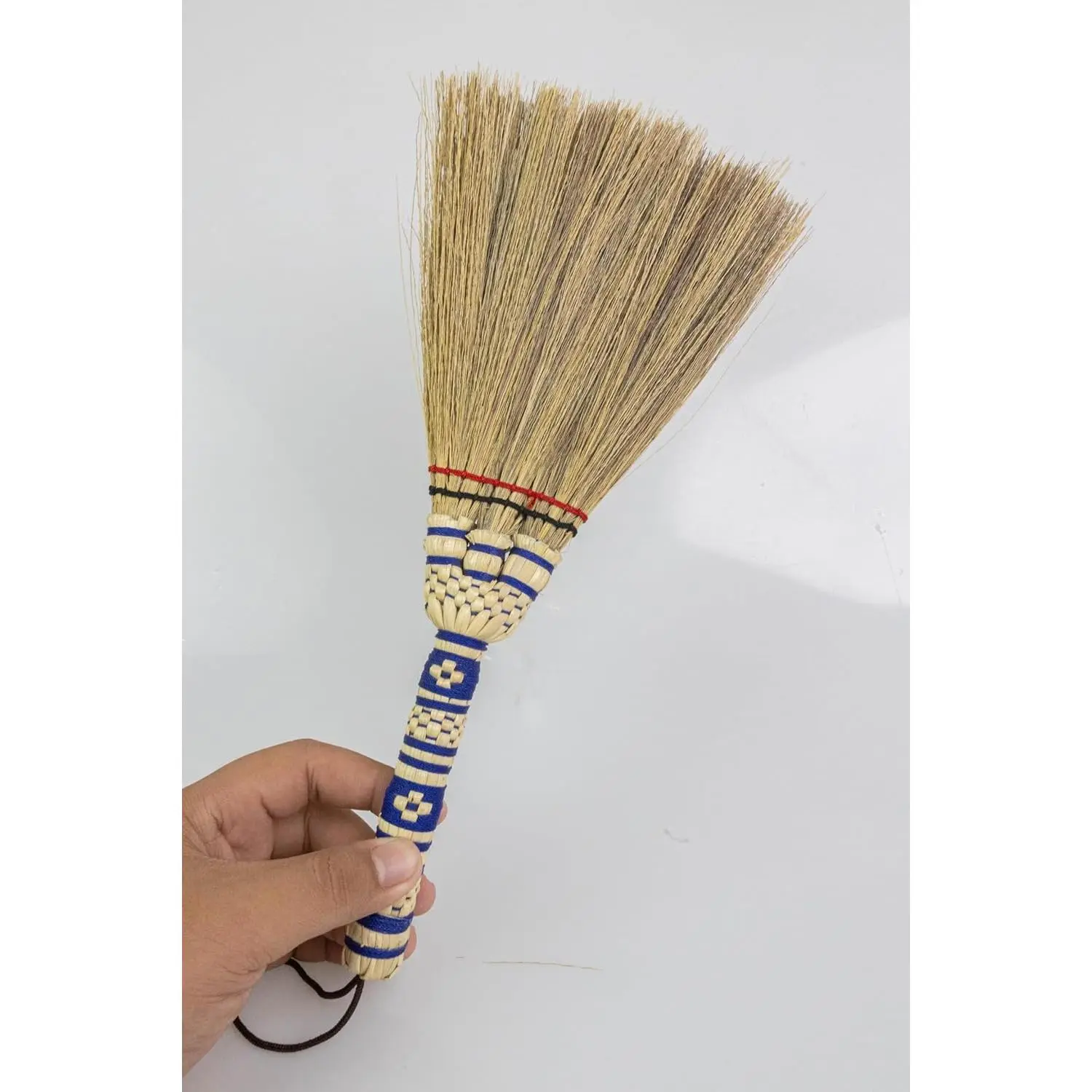 Sturdy Handheld Small Whisk Broom, 9.5-11" L Dust & Debris Brush with Nylon Hanger for Easy Storage, Home Supplies for Indoor Use