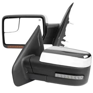 Spec-D Tuning RMV-F15007CHPLED-FS Power Adjustable & Heated Side Mirror with LED Turn Signal & Puddle Light for 2007-2014 Ford F-150
