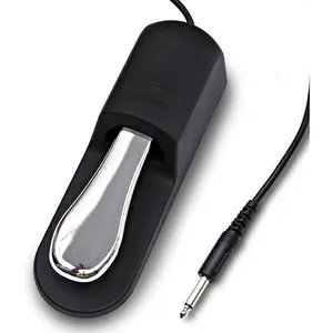 BP-3 Sustain Pedal - Universal Pedal for Keyboard Piano, Digital Pianos, MIDI Keyboards & Synths - Conversion  for  Brands - 1/4'' Jack, Anti-Slip Design, Extended  (BLACK)