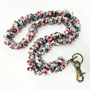 Elastic Foldable Lanyard, Multifunctional ID Card Holder, Cute Necklace Strap, Suitable for Students Teachers Staff Friends, Personalized Lanyard