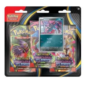 Pokemon tcg Phantasmal flames 3 pack blister bundle (Sneasel + Weavile)