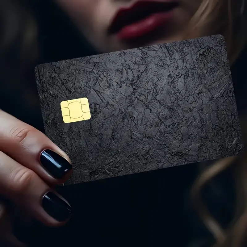 Black Marble Credit Card Skin, Waterproof Debit Card Sticker, Scratch Resistant Vinyl Card Cover
