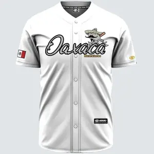(WHITE) MEZCALEROS DE OAXACA Baseball Jersey, Mexico Jersey for Men Women Youth And Kids, Mexico Baseball Shirt, Hiphop Jersey, All-Over Print Baseball Jersey #2