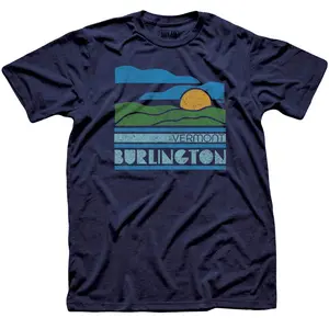Burlington Vt Sunset T-shirt - unisex shirt, funny t-shirt, graphic tees, t-shirt