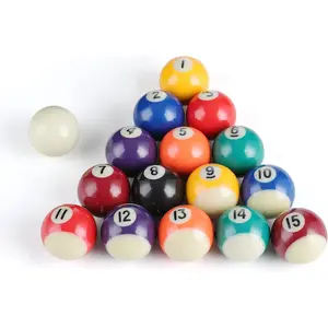 1 1/2" Children Pool Billiards Ball, Complete 16 Ball Set Packed in One Box