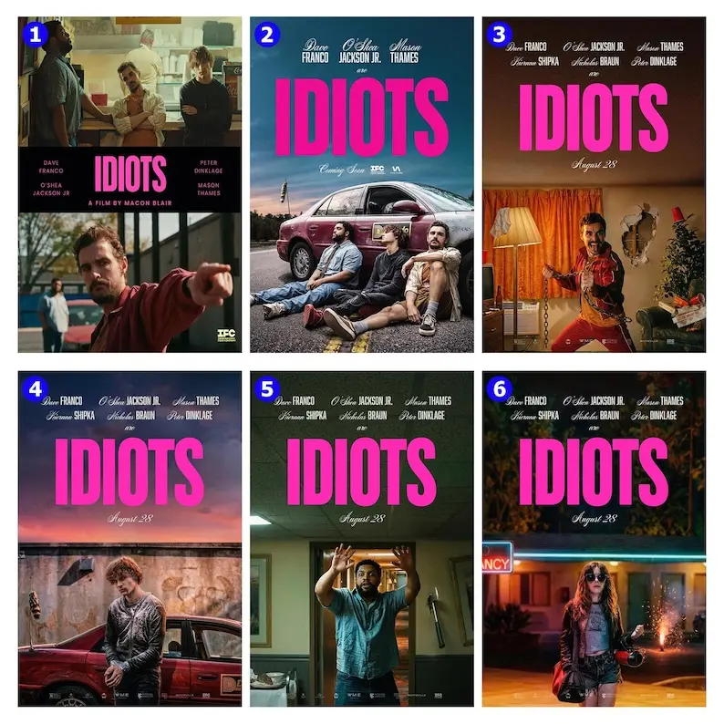 Idiots (2026) Movie Poster,Living Room Wall Art,Man Cave Art,Movie Lover Gift