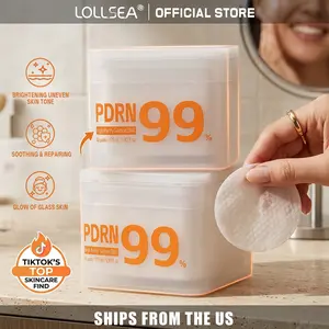 [LOLLSEA] PDRN Toner Pads (2-PACK) | Daily Skin Conditioning, Post-Care Comfort & Glow Care for Smooth, Healthy-Looking Skin Salmon DNA 99% Purity 175ml / 5.92 fl. oz