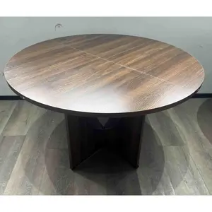 Garvee Elegant Round Dining Table Suitable for 4 to 6 People, Perfect for Family Meals and Gatherings, Featuring a Spacious Design to Accommodate Comfortably, Ideal for Dining Rooms and Social Spaces