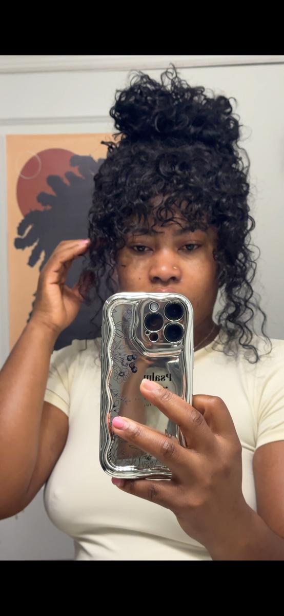 Item: Natural Black, 20, Human hair mixed with premium synthetic fibers