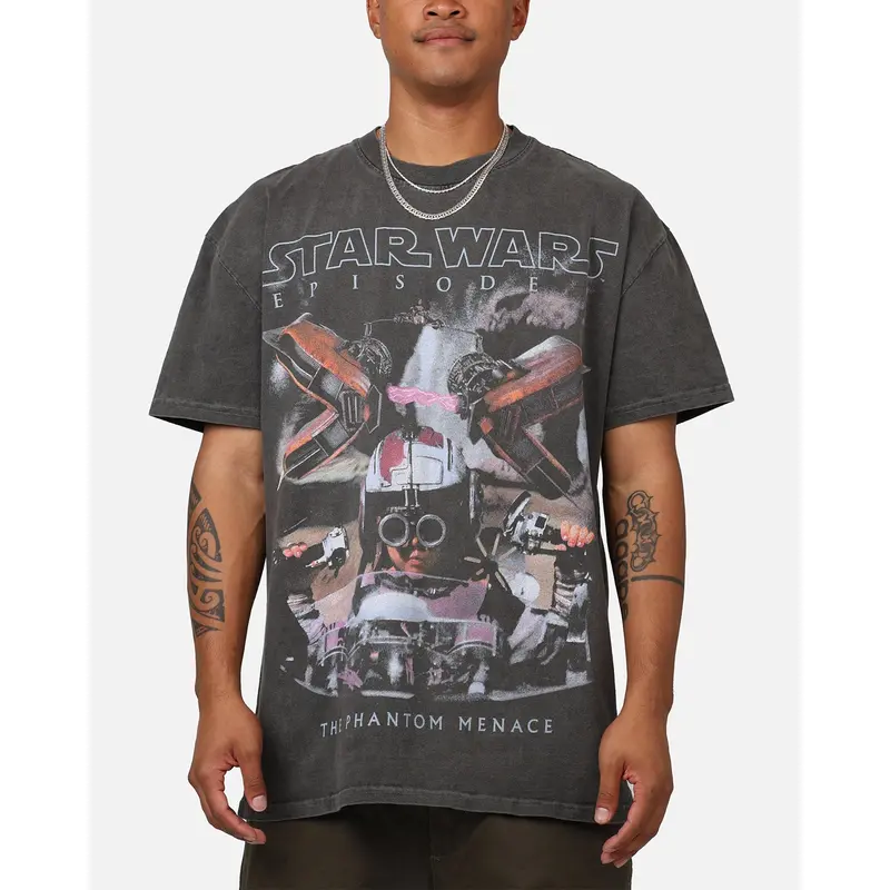 Star Wars Episode I '99 Heavyweight Vintage T-Shirt Black Wash