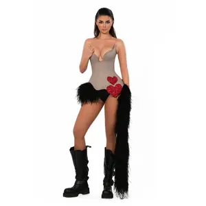 Embellished Heart Corset