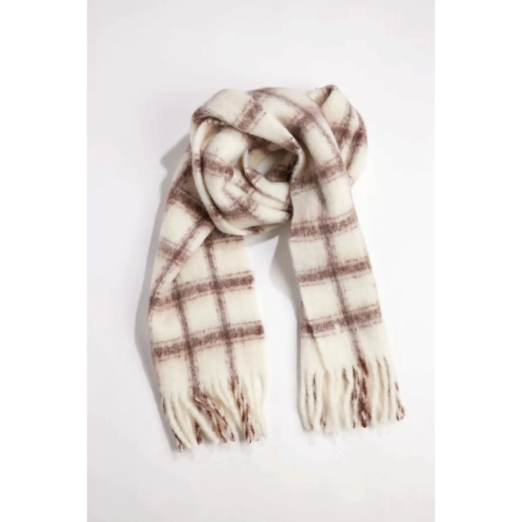 WARM WINDOW PLAID SCARF