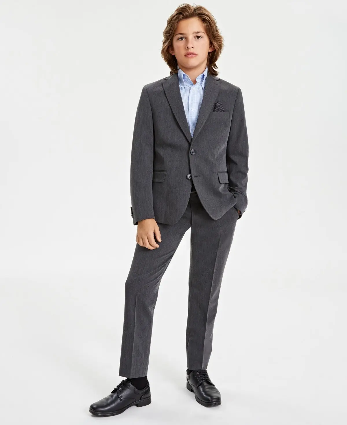 B By Brooks Brothers Classic Fit Stretch Suit Jacket, 18R Boy