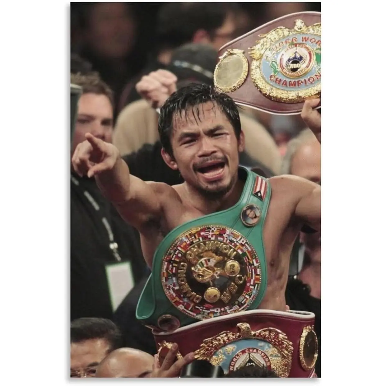 Manny Pacquiao Boxing Poster - 16 Artistic High Resolution Canvas Prints, Frame-Style Wall Art for Room Decoration, Home Supplies Ornaments