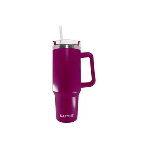 Plum Tumbler Cup w/ Handle