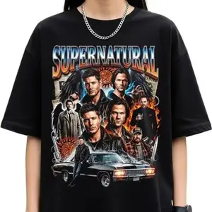 Supernatural Castiel Team Tee - Official TV Show Unisex Cotton Shirt