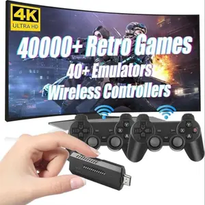 X2 Pro Wireless Retro Gaming Console, 30000+ Games, Supports 3D & 4K HD Output, Includes 2.4GHz Controller, Perfect Gift for Holidays