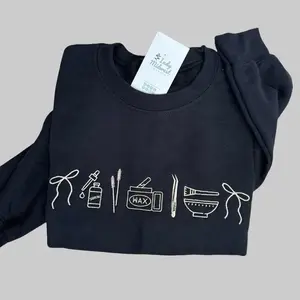 Esthetician icon crewneck | esthetician crewneck | neutral aesthetic Comfort Pullover Casual Comfortable Sweatshirts for aesthetic lash and brow tech women. Lash and brow tech sweatshirt