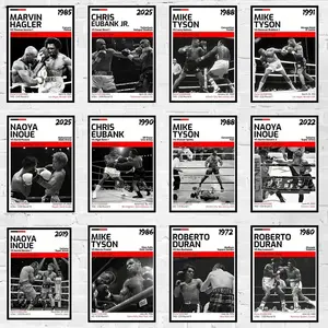 Iconic Boxing Match Wall Art Poster Naoya Inoue Boxing Match Canvas Art Prints Tysony Match Canvas Painting Boxing Decor Picture