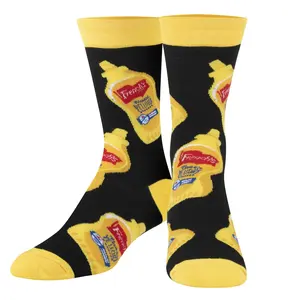 French's Yellow Mustard Crew Socks