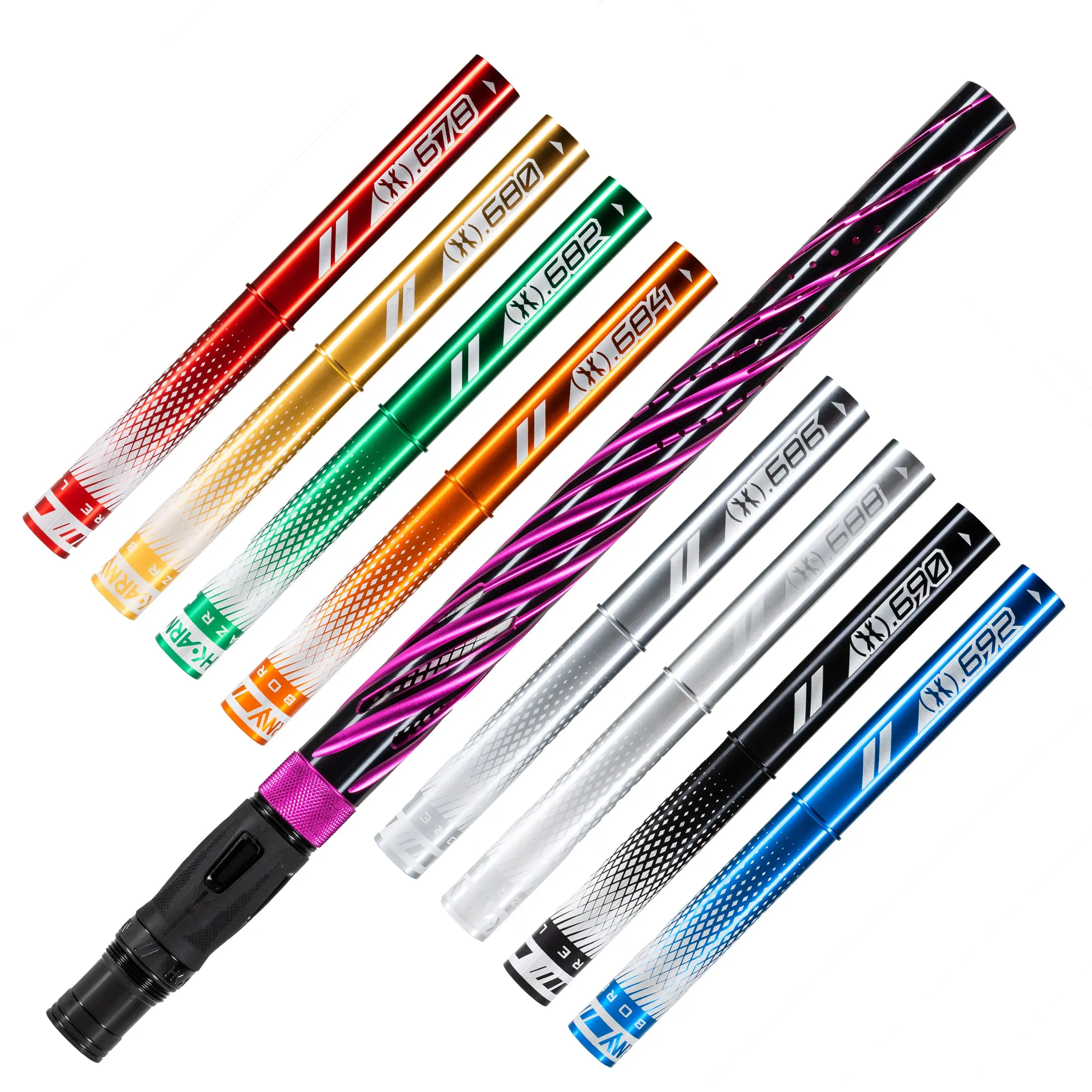 LAZR Elite Orbit Barrel Kit - 15" Dust Pink/Colored Inserts - Cocker Threads