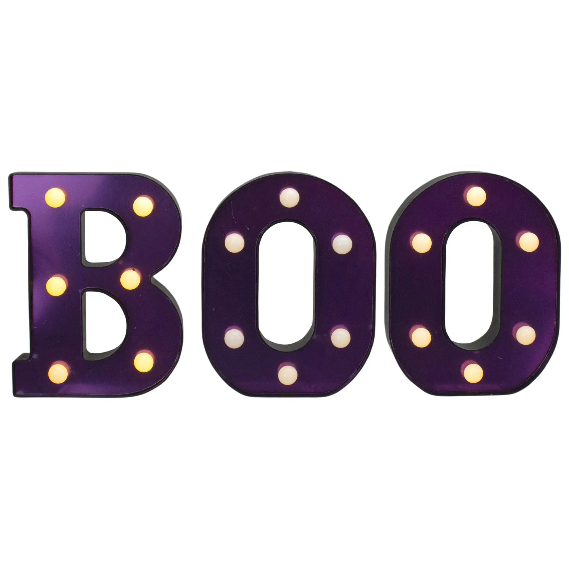 Northlight 6.5" LED Lighted  "BOO" Halloween Marquee Sign