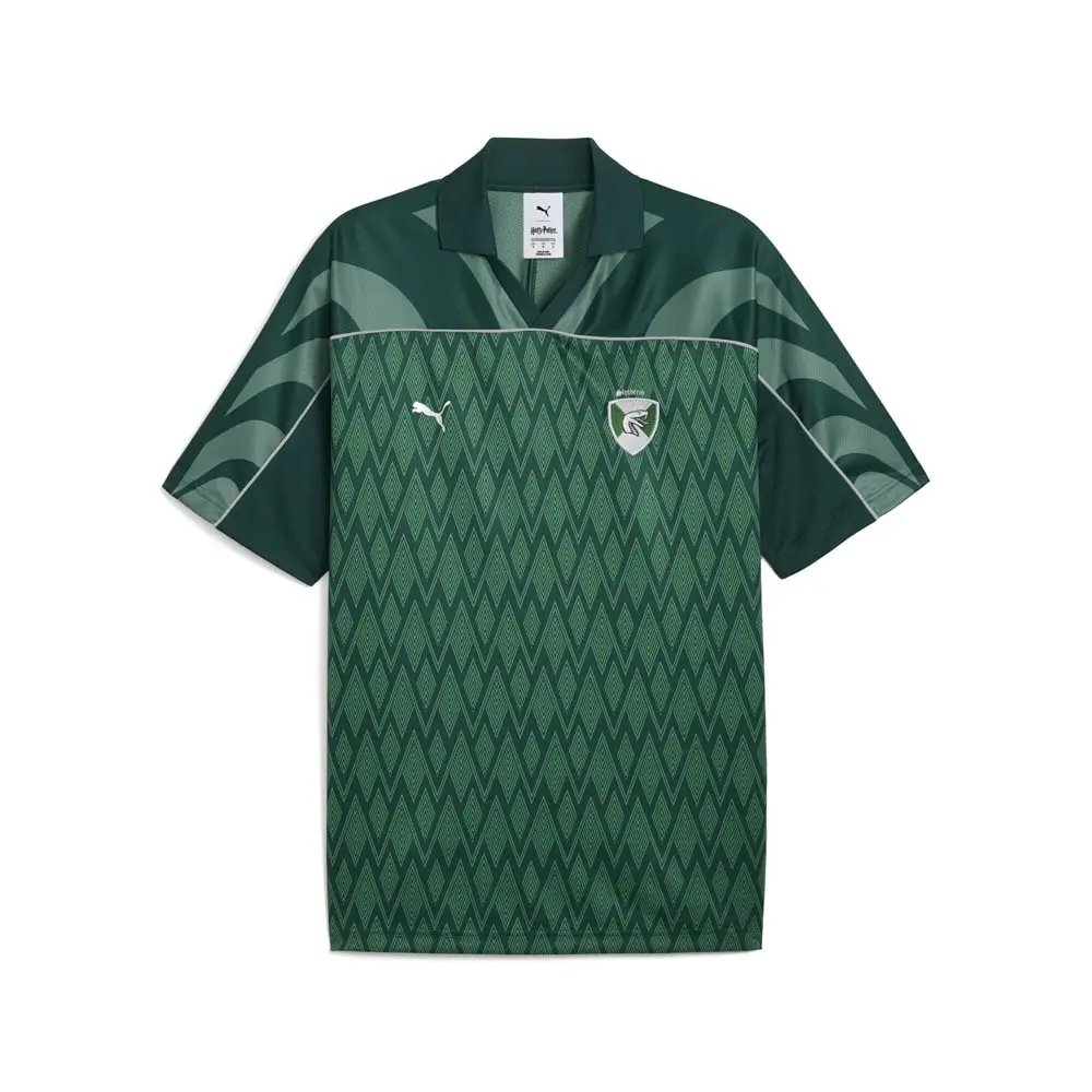 PUMA Mens X Harry Potter Relaxed Collared Replica Jersey Casual - Green