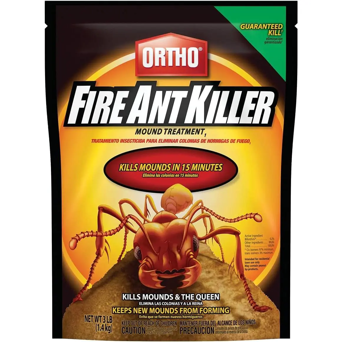 Ortho Fire Ant Killer Mound Treatment1, Kills Mounds and the Queen, Use on Lawns, Ornamentals and Flower Gardens, 3 lb.BY