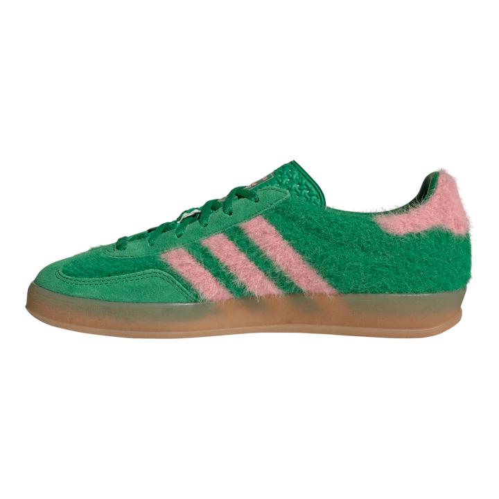 adidas Gazelle Indoor Green Glow Pink Furry Pack JP8342 Women's Sneaker