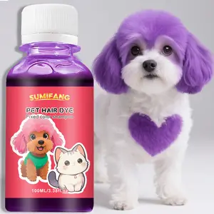 100ML Dog Poodle Hair Dye Semi-Permanent, Safe Pet Grooming Cream, Easy Application, Non-Toxic Ingredients, Pet Care Supplies