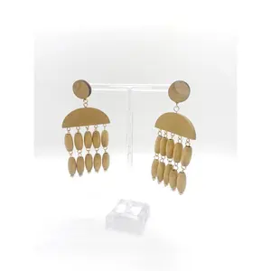 Wood Dangle Earrings