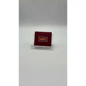Pre-owned Leather Luxury Bags & Accessories Fendi Hope Vocabulary Bi fold Wallet, Winter Collection, Red Date Code: 7M01696011797032 Entrupy ID: TQ74KK2