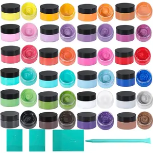 24 Chalk Paste Paint Chalk Art Paste for Drawing on Wooden Boards and T-Shirts