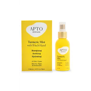 APTO Skincare Turmeric Mist w/ Witch Hazel Duo: Reviving & Brightening Facial Spritz, 2-Pack, 4 fl. oz. Each